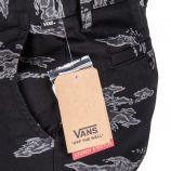 Pantalon chino noir imprimé Homme VANS marque pas cher prix dégriffés destockage
