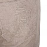 Pantalon 5 poches en velours beige Femme ZADIG & VOLTAIRE marque pas cher prix dégriffés destockage