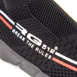 Baskets chaussettes mesh noires Enfant RG512 marque pas cher prix dégriffés destockage