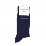 Paire de chaussettes logo coton mélangé Oeko-tex Homme CERRUTI marque pas cher prix dégriffés destockage