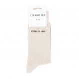 Paire de chaussettes logo coton mélangé Oeko-tex Homme CERRUTI marque pas cher prix dégriffés destockage