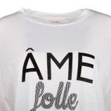 Tee shirt MC Collector Ame folle Femme AMERICAN VINTAGE marque pas cher prix dégriffés destockage