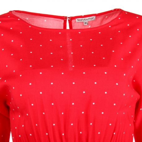 Robe RB S1903F imprimé étoile Femme BEST MOUNTAIN marque pas cher prix dégriffés destockage