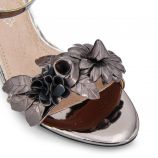 Sandales à talons brides métallisées fleurs Femme MARIAMARE marque pas cher prix dégriffés destockage