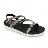 Sandales plates python semelle crantée Femme MARIAMARE marque pas cher prix dégriffés destockage