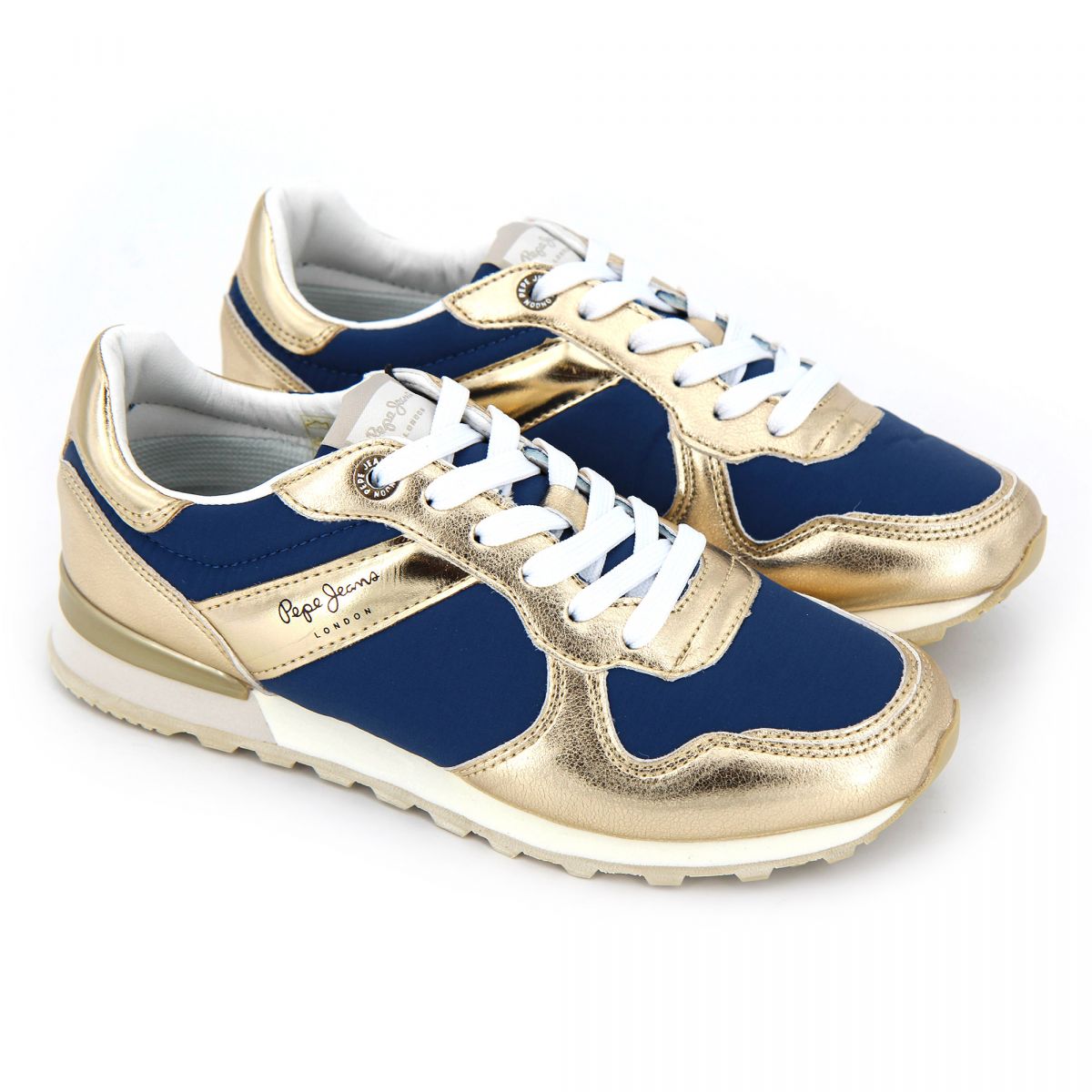 Baskets marine/gold pls30875595 t36/41 Femme PEPE JEANS à prix