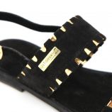 Sandales Mokas plates brides ajour argent Femme LES TROPEZIENNES PAR M.BELARBI marque pas cher prix dégriffés destockage