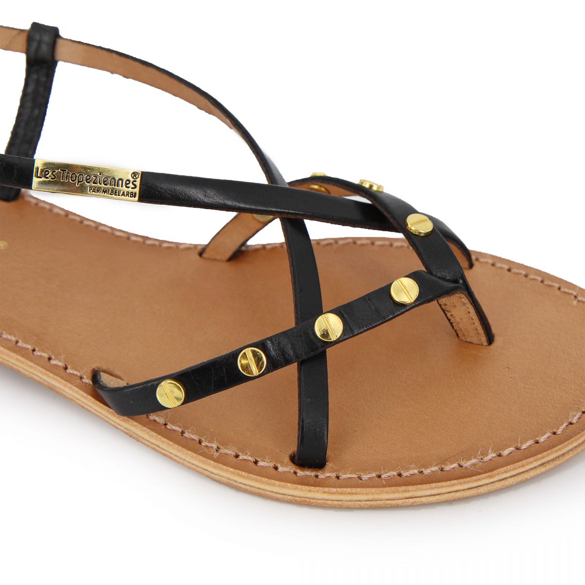 sandales tropeziennes cloutées