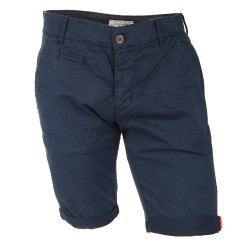 Bermuda chino venili coton stretch popeline revers gansé bouton Homme BLAGGIO marque pas cher prix dégriffés destockage