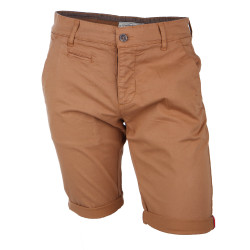 Bermuda chino venili coton stretch popeline revers gansé bouton Homme BLAGGIO marque pas cher prix dégriffés destockage