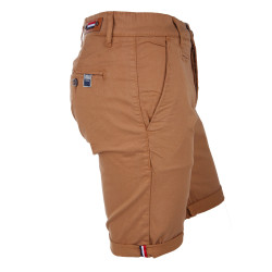Bermuda chino venili coton stretch popeline revers gansé bouton Homme BLAGGIO marque pas cher prix dégriffés destockage