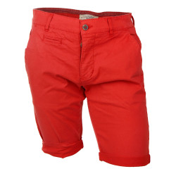 Bermuda chino venili coton stretch popeline revers gansé bouton Homme BLAGGIO marque pas cher prix dégriffés destockage