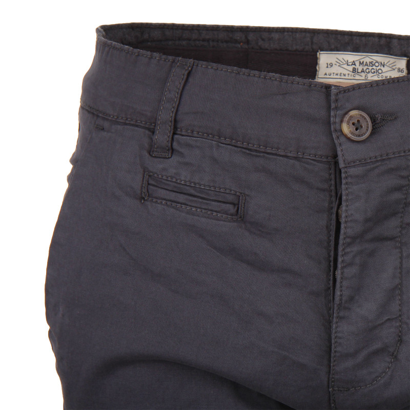 Bermuda chino venili coton stretch popeline revers gansé bouton Homme BLAGGIO marque pas cher prix dégriffés destockage Bermuda chino venili coton stretch popeline revers gansé bouton Homme BLAGGIO marque pas cher prix dégriffés destockage