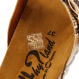 Sandales plates python multi-brides boucle Femme WHY LAND marque pas cher prix dégriffés destockage