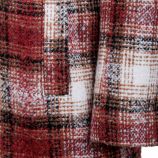 Manteau mi-long carreaux écossais laine mix doublé Femme BEST MOUNTAIN marque pas cher prix dégriffés destockage