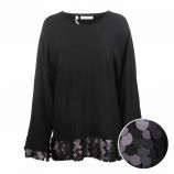 Pull manches longues raglan laine paillette Femme CARE OF YOU marque pas cher prix dégriffés destockage