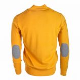 Pull manches longues laine cachemire coudière Homme REAL CASHMERE marque pas cher prix dégriffés destockage