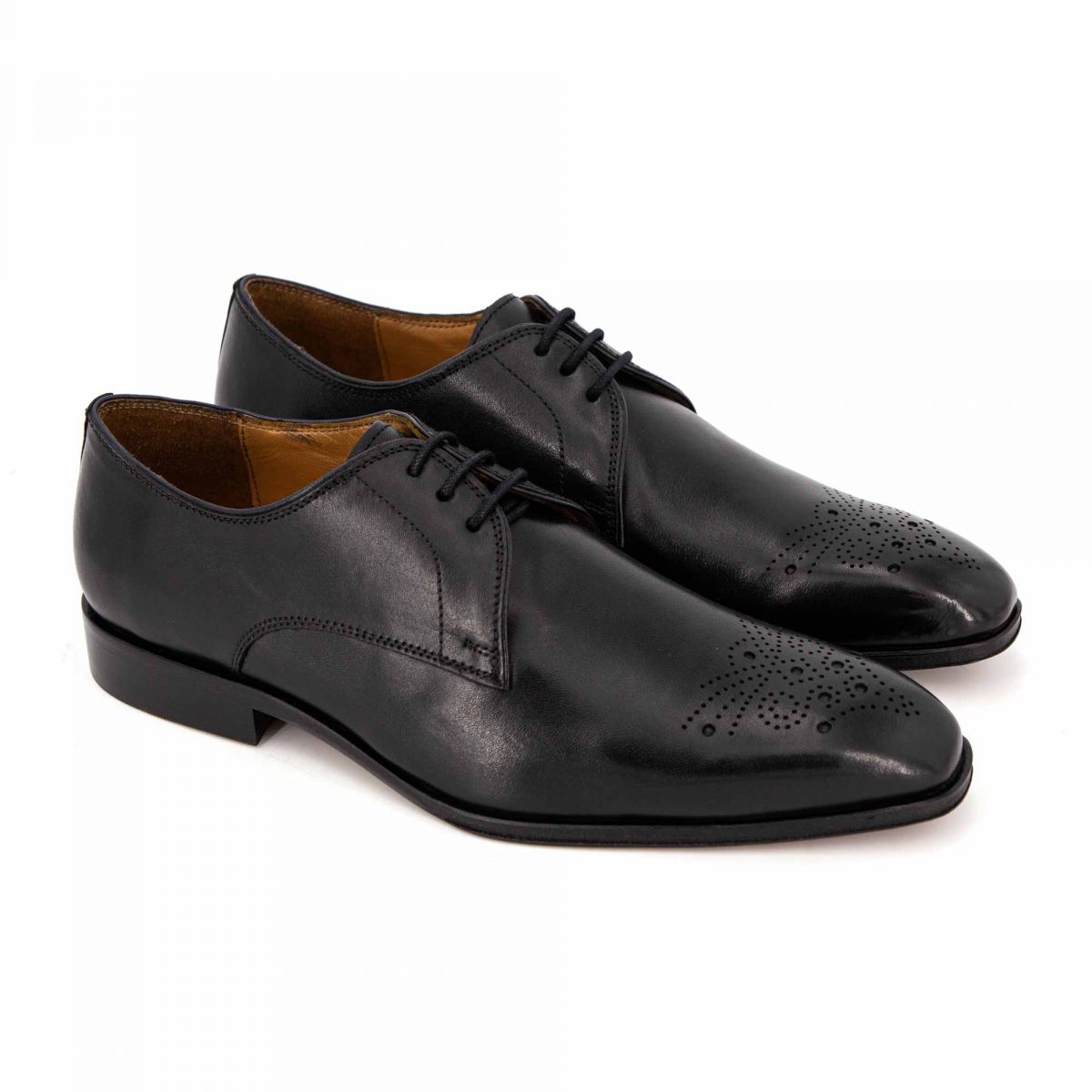 derbies cuir noir