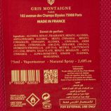 GRIS MONTAIGNE EDP Mixte "ROUGE ABSOLU" (75ml) marque pas cher prix dégriffés destockage