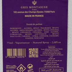 GRIS MONTAIGNE EDP Mixte "EVE" (75ml) marque pas cher prix dégriffés destockage GRIS MONTAIGNE EDP Mixte "EVE" (75ml) marque pas cher prix dégriffés destockage