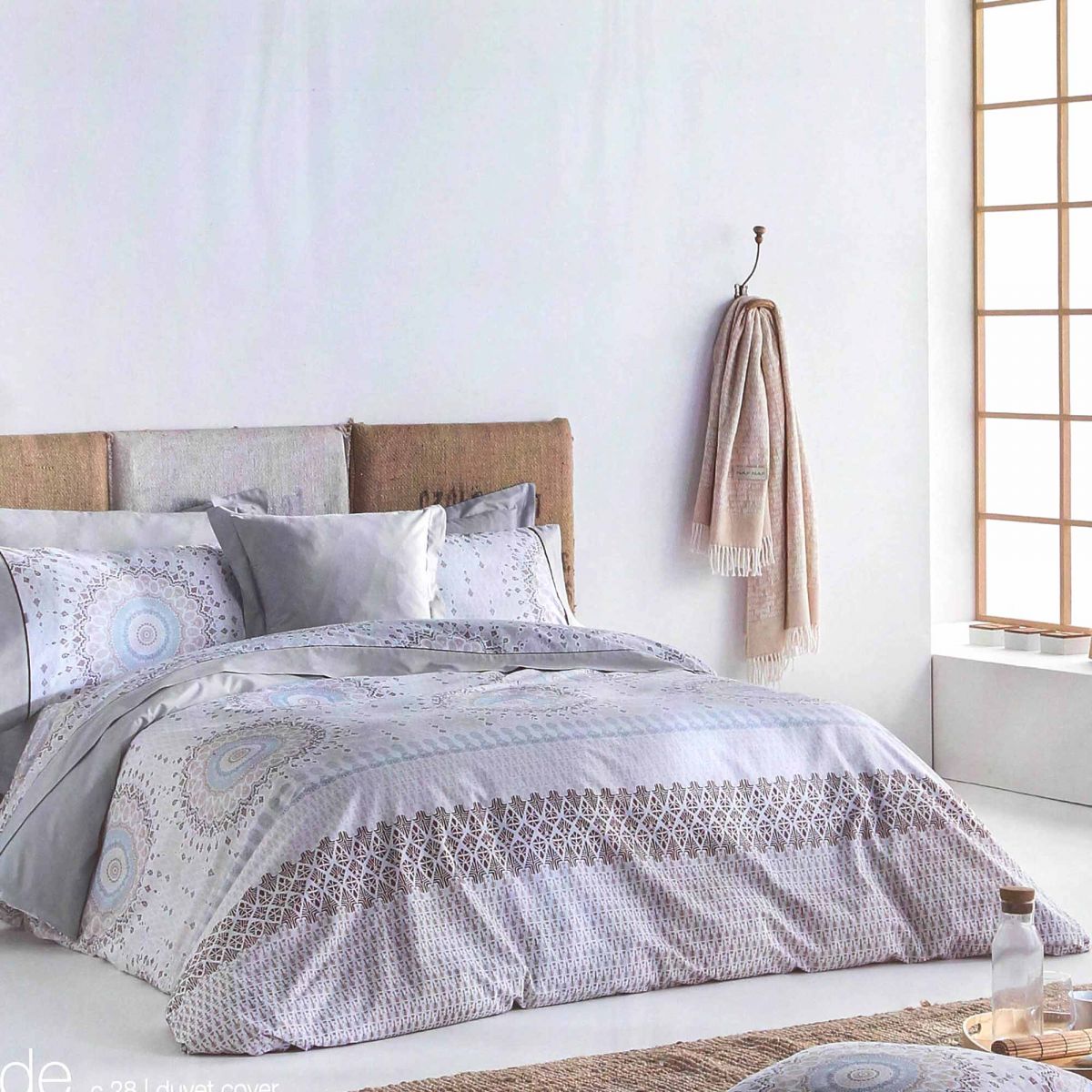 Folklore Ensemble Literie B/éb/é Allround Pare-Chocs Oreiller Couette Housse Terry Feuille Pour Lit DEnfant 120x60CM Ensemble 6 PC