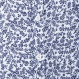 Chemise manches longues fleurs poche poitrine lin Femme TED LAPIDUS marque pas cher prix dégriffés destockage