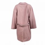 Manteau oversize col à revers laine mélangée Femme AMERICAN VINTAGE marque pas cher prix dégriffés destockage