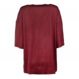 Haut manches 3/4 évasé col V Femme AMERICAN VINTAGE marque pas cher prix dégriffés destockage