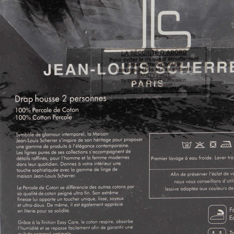 Acheter Promotion Douceur D Interieur Drap housse Noir, 140 x 190 cm