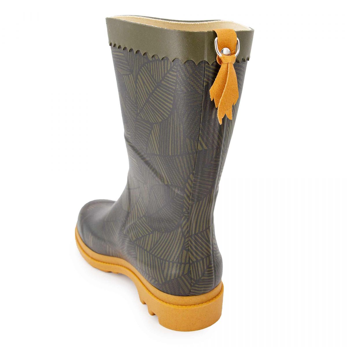 bottes caoutchouc jaune homme
