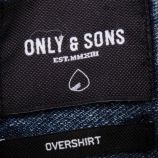 Surchemise en jean manches longues coton Homme ONLY AND SONS marque pas cher prix dégriffés destockage