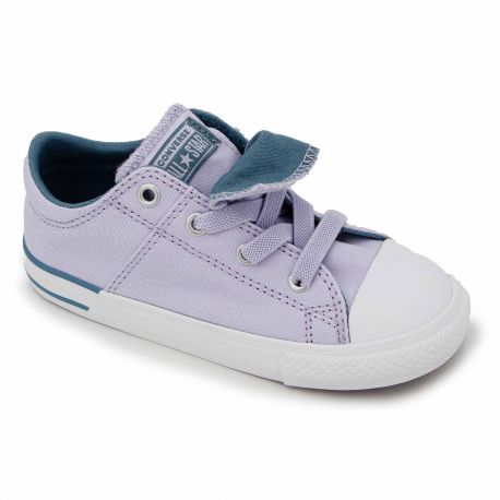 converse basse violette