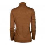 Pull ml col roule camel viboloni 14053551 Femme VILA