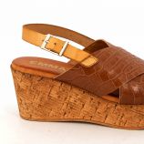 Sandales compensees cuero e321303c t36/41 Femme EMMA marque pas cher prix dégriffés destockage