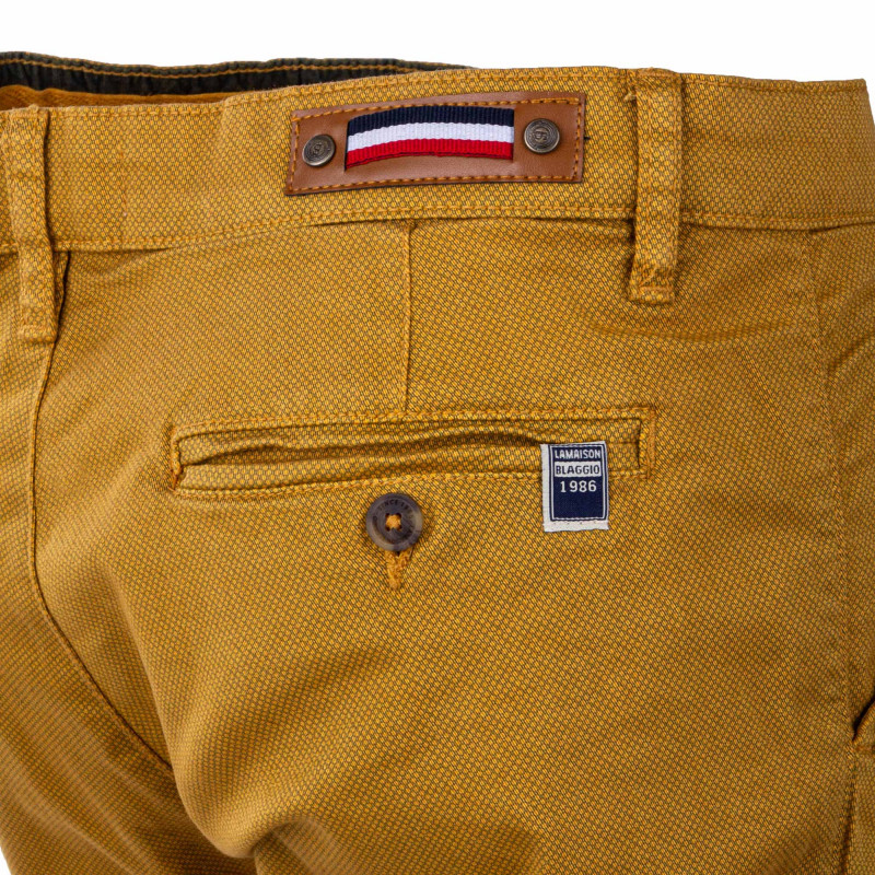 Pantalon chino imprimé coton stretch tamar Homme BLAGGIO marque pas cher prix dégriffés destockage Pantalon chino imprimé coton stretch tamar Homme BLAGGIO marque pas cher prix dégriffés destockage