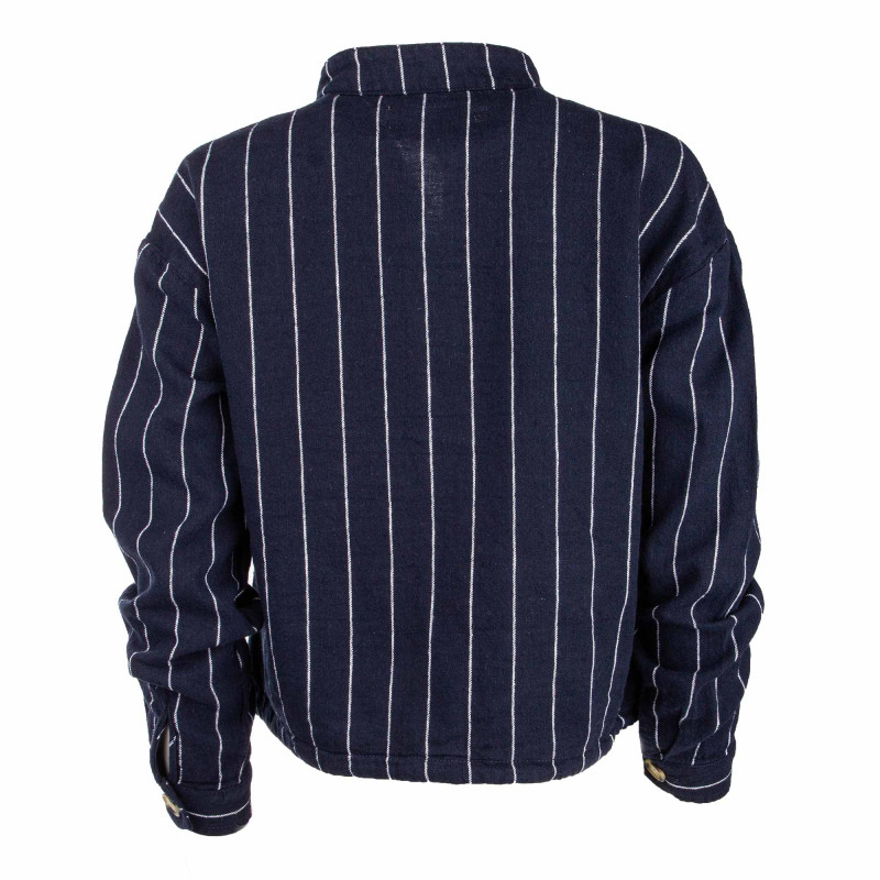 Blouson manches longues lin à rayures verticales Femme BEST MOUNTAIN marque pas cher prix dégriffés destockage Blouson manches longues lin à rayures verticales Femme BEST MOUNTAIN marque pas cher prix dégriffés destockage
