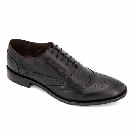 Chaussures derby cuir noir pcp2001al jarnac Homme PIERRE CARDIN marque pas cher prix dégriffés destockage