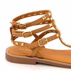 Sandales hautes cuir léger clouté Coralie Femme LES TROPEZIENNES PAR M.BELARBI marque pas cher prix dégriffés destockage Sandales hautes cuir léger clouté Coralie Femme LES TROPEZIENNES PAR M.BELARBI marque pas cher prix dégriffés destockage