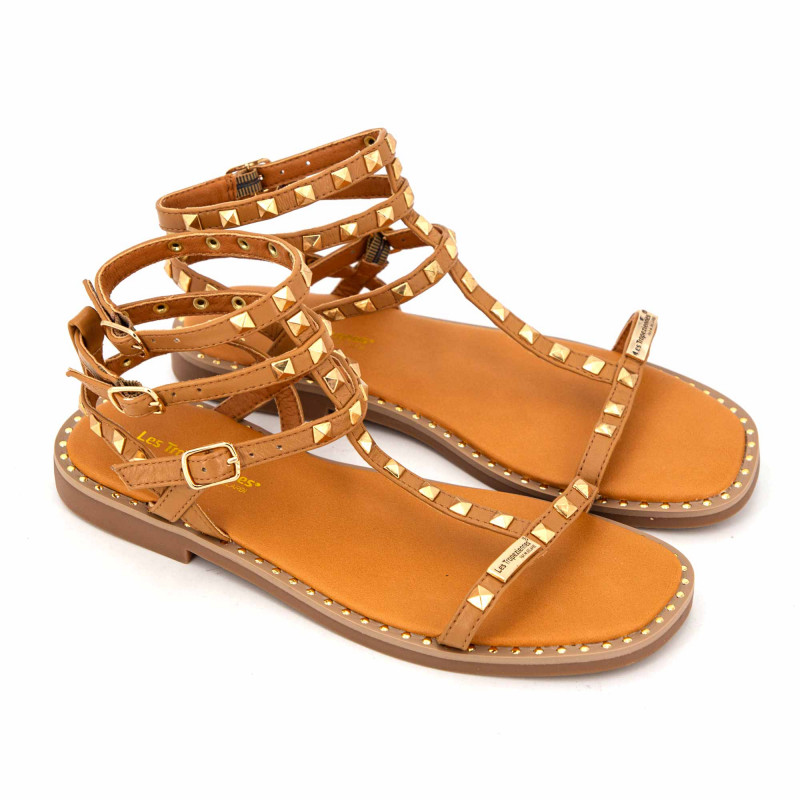 Sandales hautes cuir léger clouté Coralie Femme LES TROPEZIENNES PAR M.BELARBI marque pas cher prix dégriffés destockage Sandales hautes cuir léger clouté Coralie Femme LES TROPEZIENNES PAR M.BELARBI marque pas cher prix dégriffés destockage