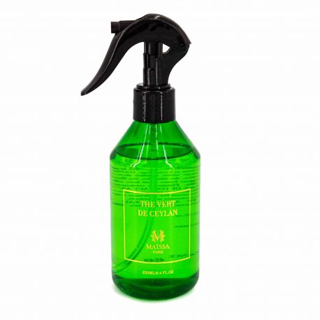 Parfum d'ambiance "Thé vert de Ceylan" MAÏSSA fabriqué en France 250ml marque pas cher prix dégriffés destockage