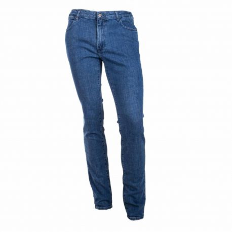 Jean bleu coton stretch slim Homme AMERICAN VINTAGE marque pas cher prix dégriffés destockage