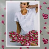 Pyjama mc pantalon fleurs pantxika Femme SINEQUANONE