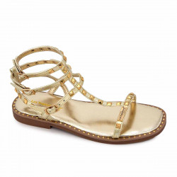 Sandales hautes cuir léger clouté Coralie Femme LES TROPEZIENNES PAR M.BELARBI marque pas cher prix dégriffés destockage