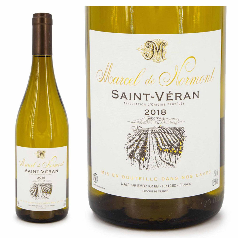 Vin blanc AOP Saint Véran Marcel de Normont 75 CL 2018 marque pas cher prix dégriffés destockage