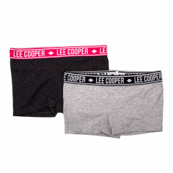 Lot de 2 shorties coton mélangé stretch Enfant LEE COOPER marque pas cher prix dégriffés destockage