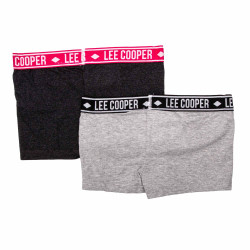 Lot de 2 shorties coton mélangé stretch Enfant LEE COOPER marque pas cher prix dégriffés destockage