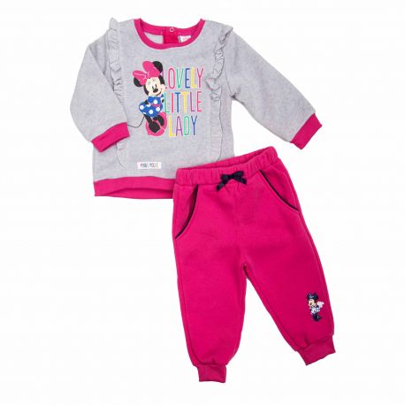 Ensemble Sweat Manches Longues Jogging Minnie Imprime Lovely Bebe