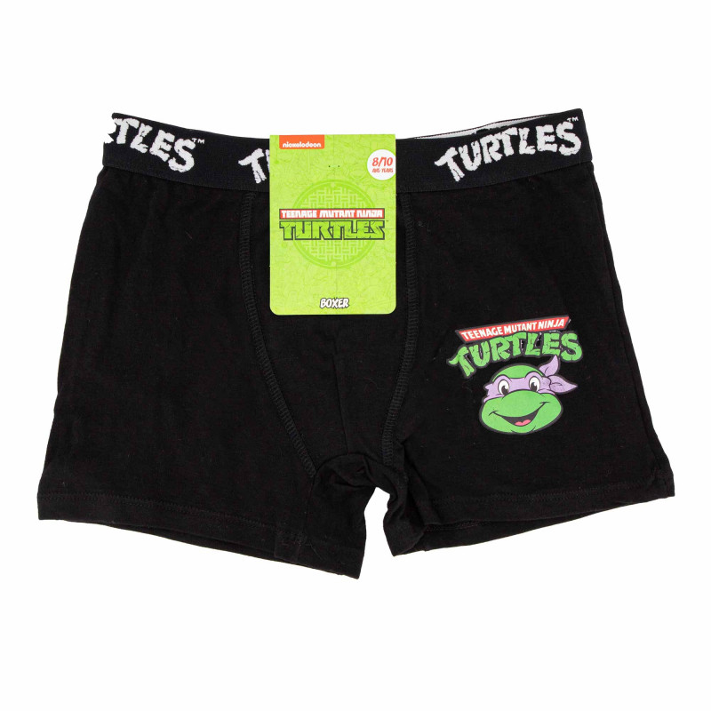 Boxer Tortues Ninja Donatello coton stretch Enfant NICKELODEON marque pas cher prix dégriffés destockage