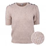 Pull manches courtes maille tricotée laine mélangée Femme BEST MOUNTAIN