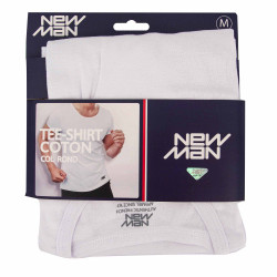 Tee shirt basique cintré coton Homme NEW MAN marque pas cher prix dégriffés destockage